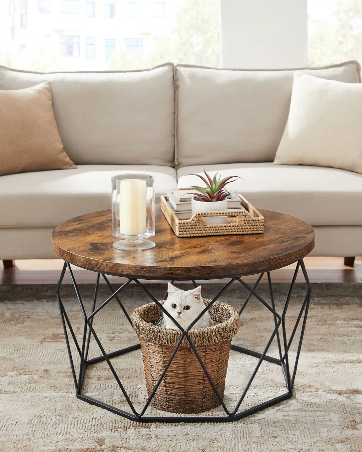 VASAGLE Rustic Brown Coffee Table – Brand New, Boxed 🪑 - photo 3