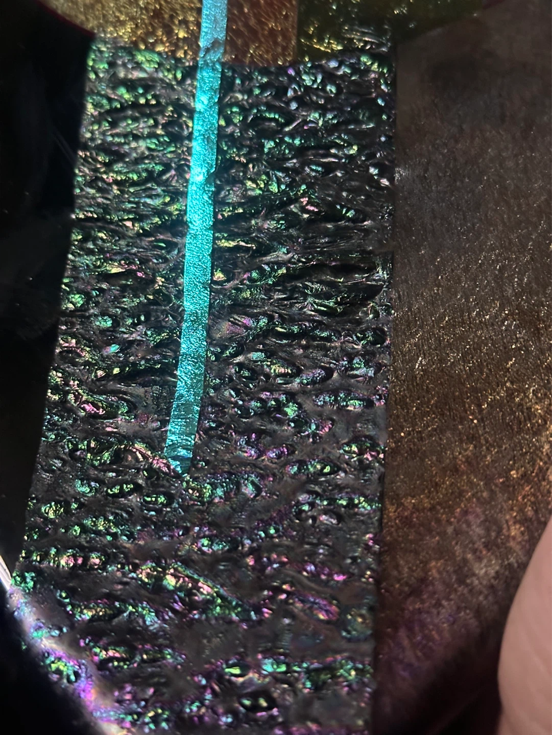 2001 Fused Dichroic Glass Plate Bill Glass Jr. Cherokee - photo 3