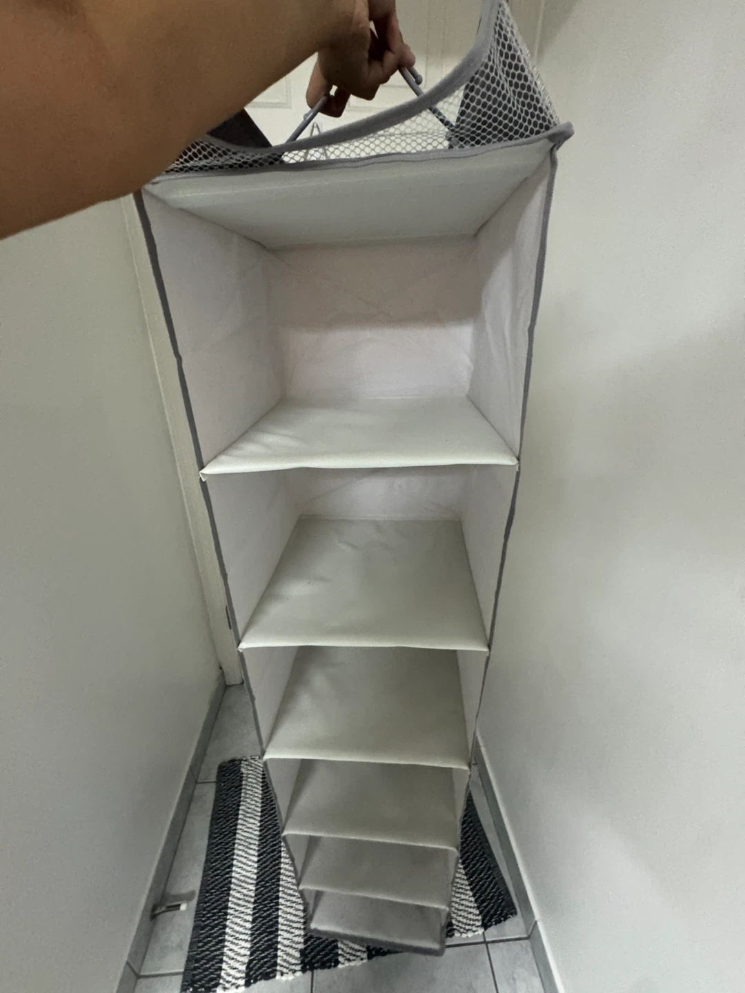 Grey Hanging Closet Organizer - photo 2