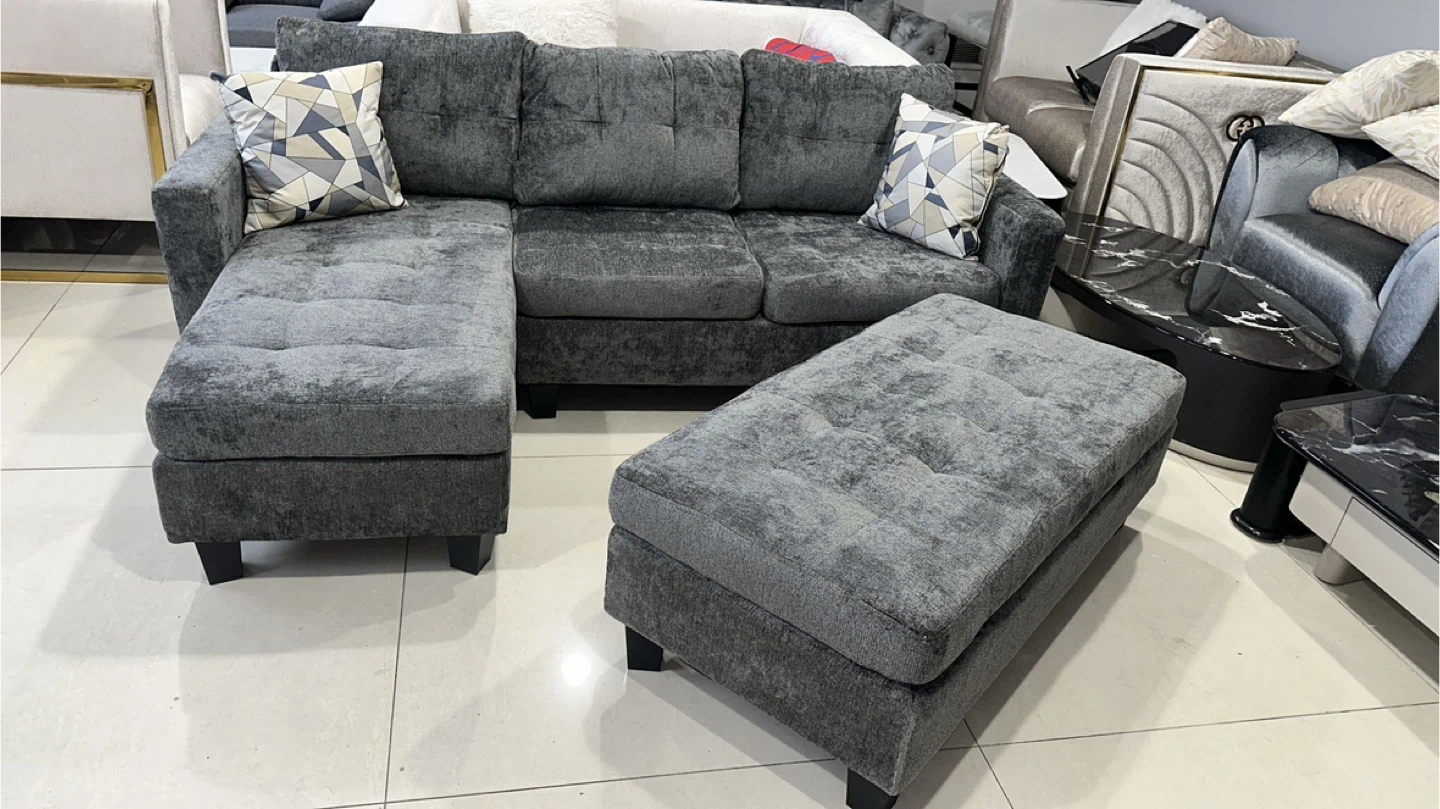 Sectional Sofa with Ottoman - photo 2
