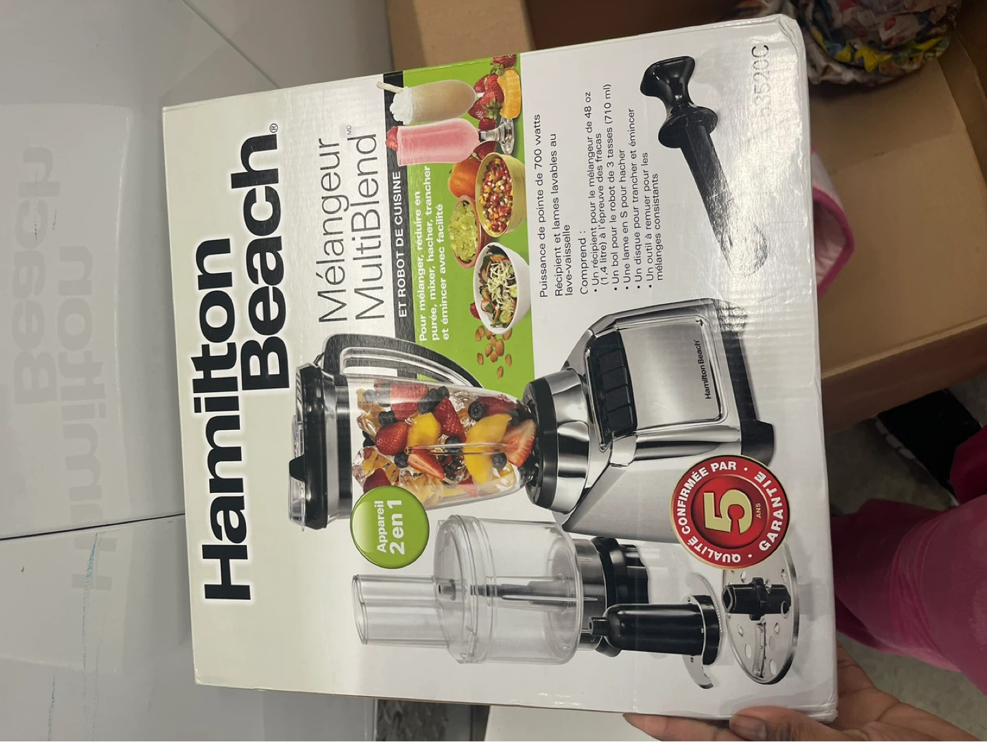 Hamilton Beach MultiBlend 2-in-1 Blender and Food Processor
