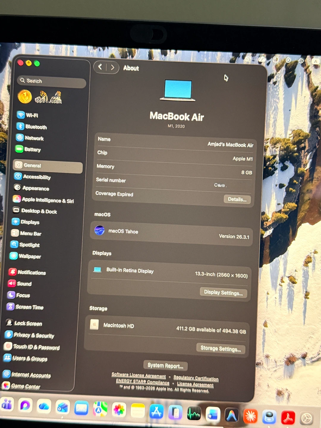 Apple MacBook Air M1, 2020, 8GB RAM, 500GB SSD - photo 2