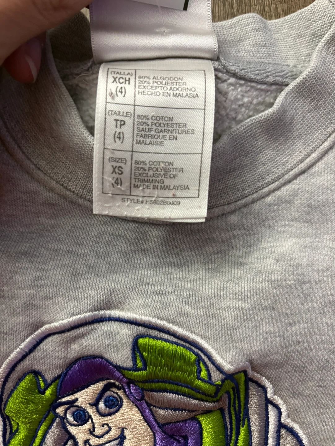 Disney Store Buzz Lightyear Varsity Sweatshirt - photo 3