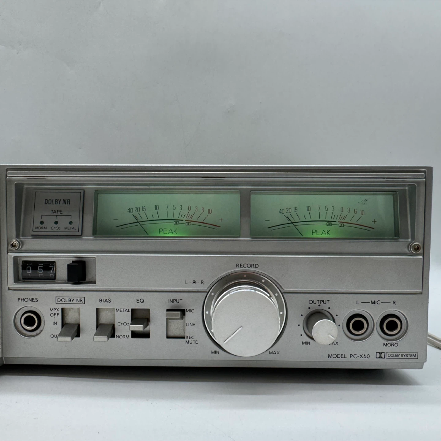 Vintage 1980s Aurex Toshiba PC-X60 Cassette Deck Tested Japan - photo 3