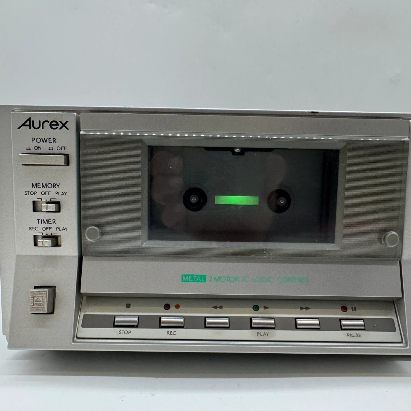 Vintage 1980s Aurex Toshiba PC-X60 Cassette Deck Tested Japan - photo 2
