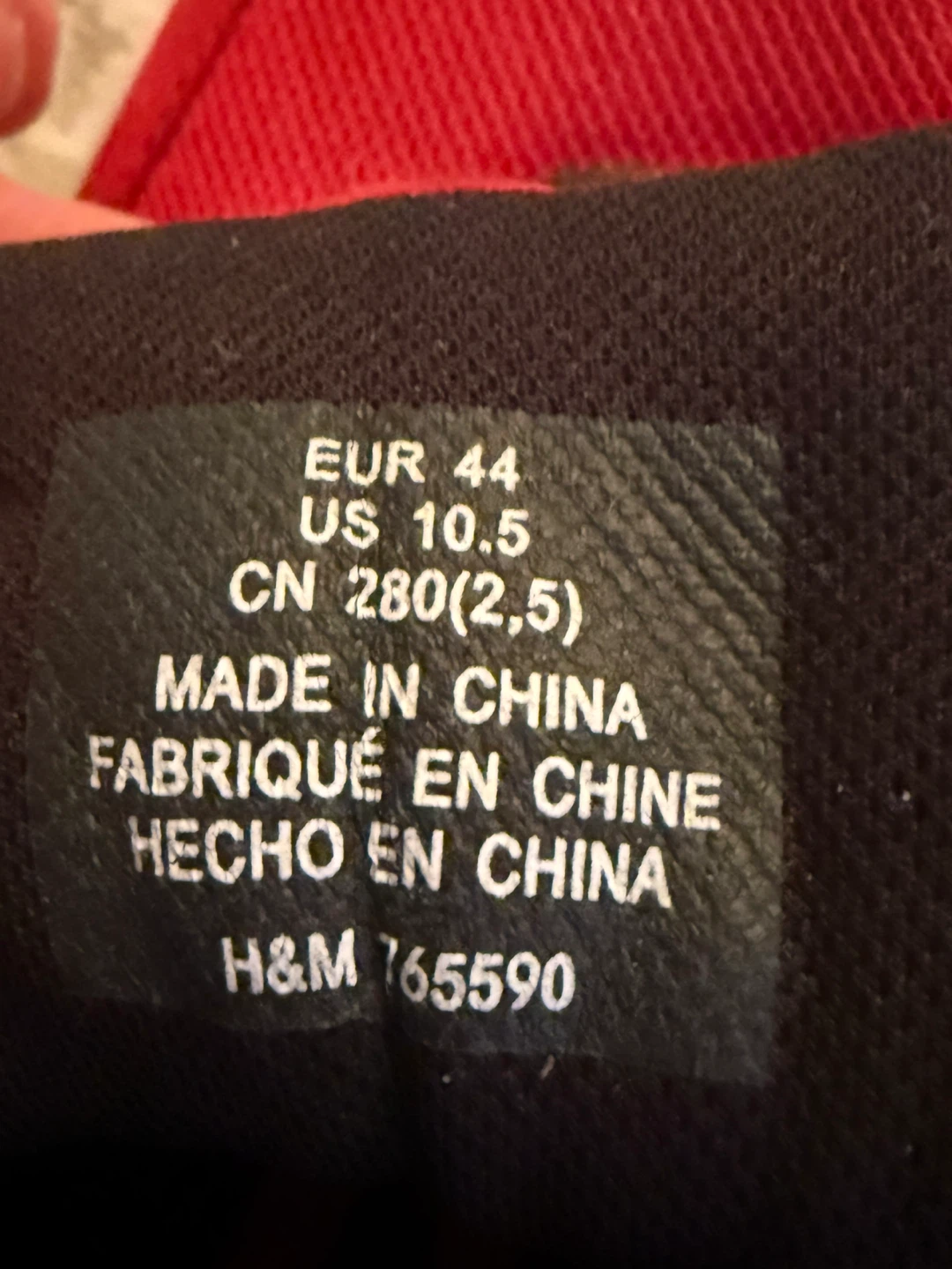 H&M Red Sneakers EUR 44 US 10.5 - photo 2