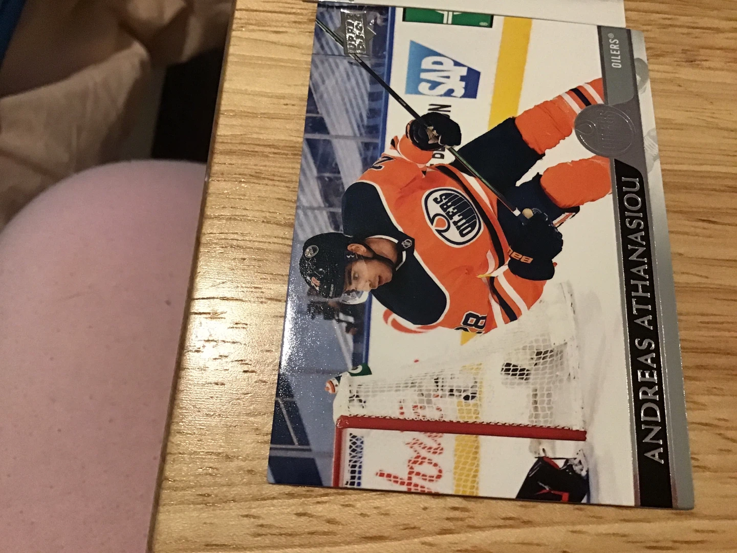 Andreas Athanasiou Edmonton Oilers Hockey Card