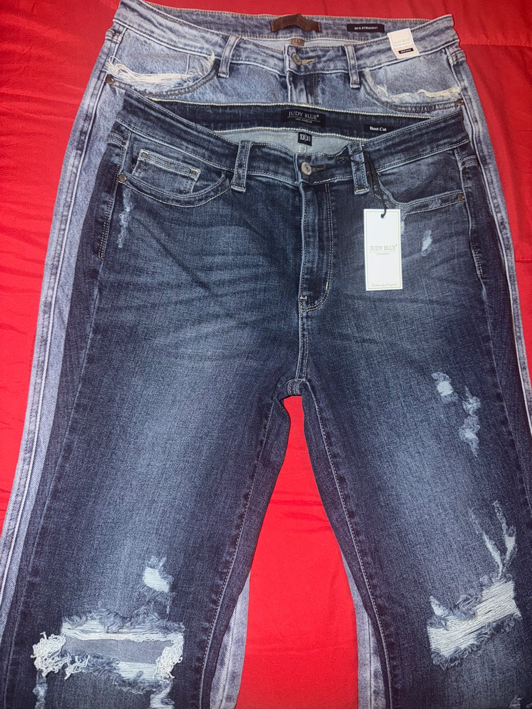 Judy Blue Distressed Bootcut Jeans