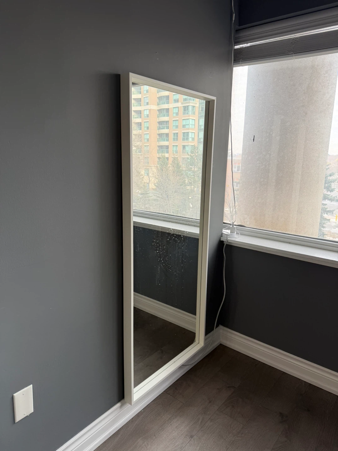 White Framed Full Length Mirror