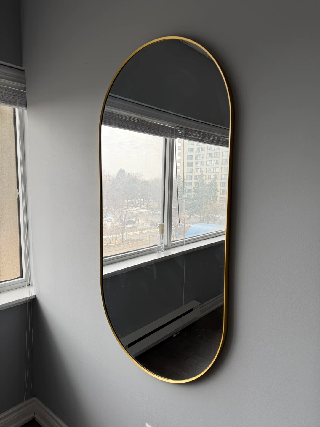 Gold Oval Mirror
