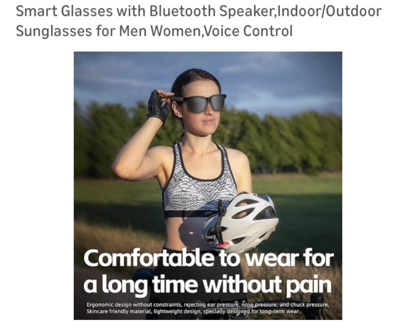 Smart Glasses with Bluetooth Speaker - photo 5