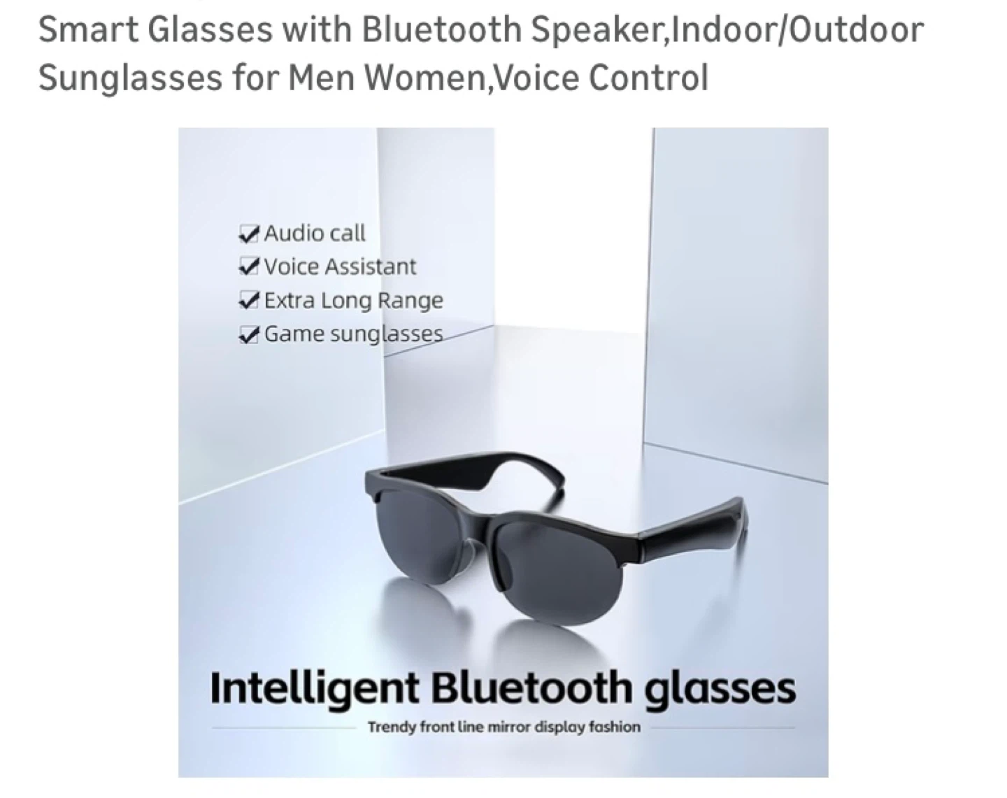 Smart Glasses with Bluetooth Speaker - photo 2