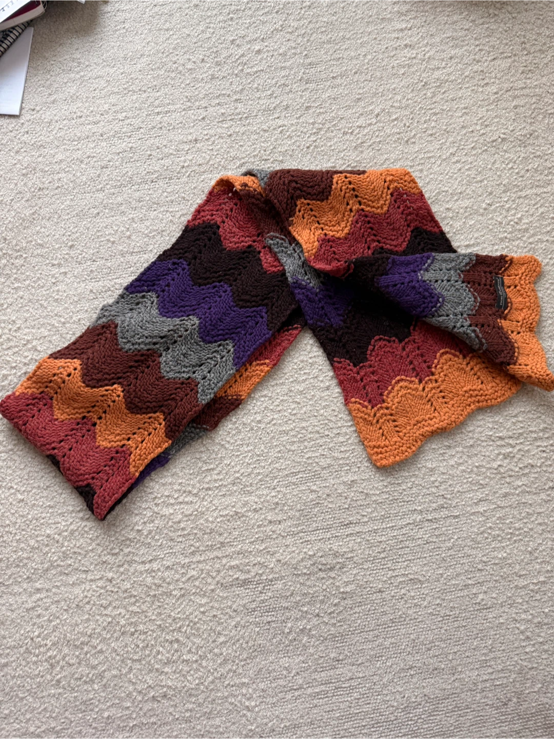 Fiori di Firenze Knit Wool Scarf - photo 2