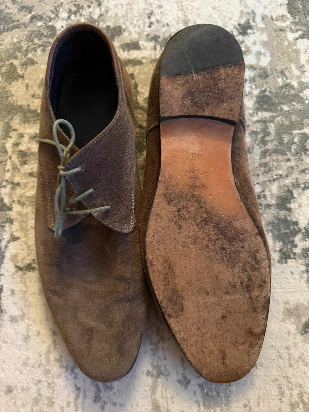 Brown Suede Oxford Dress Shoes size EURO 46 - photo 4