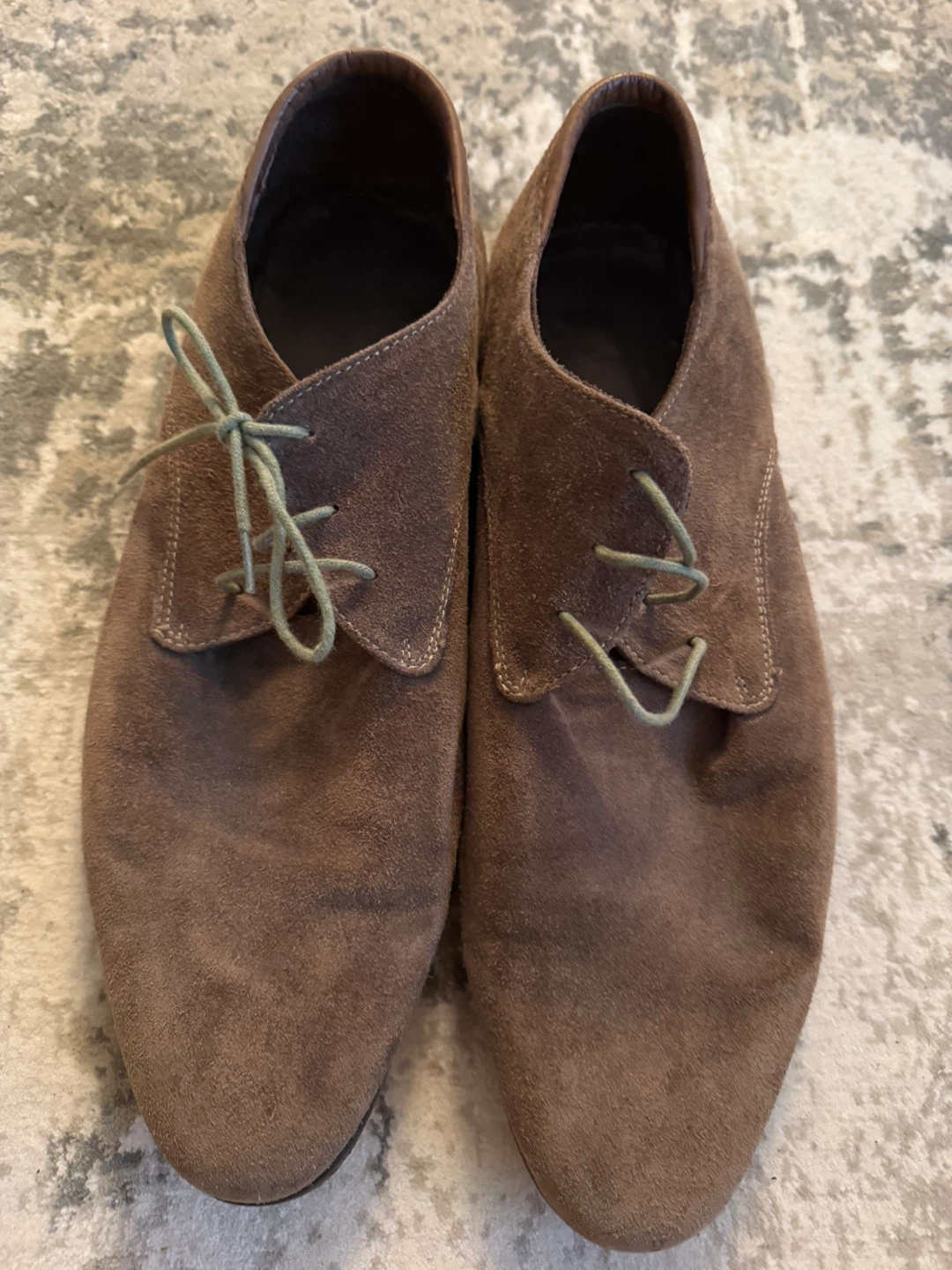 Brown Suede Oxford Dress Shoes size EURO 46