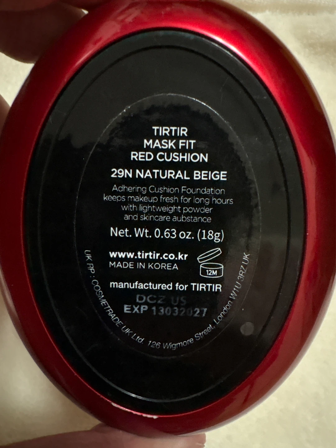 TIRTIR Mask Fit Red Cushion Foundation 29N Natural Beige - photo 2