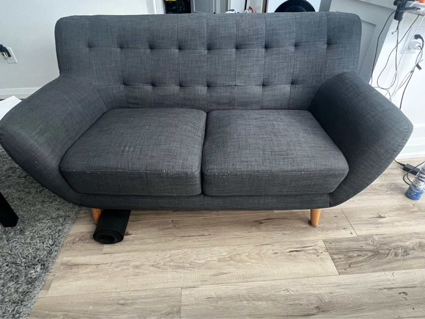 Grey Two-Seater Sofa - photo 3