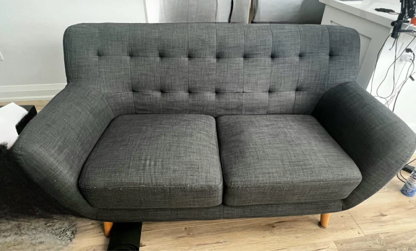 Grey Two-Seater Sofa - photo 4