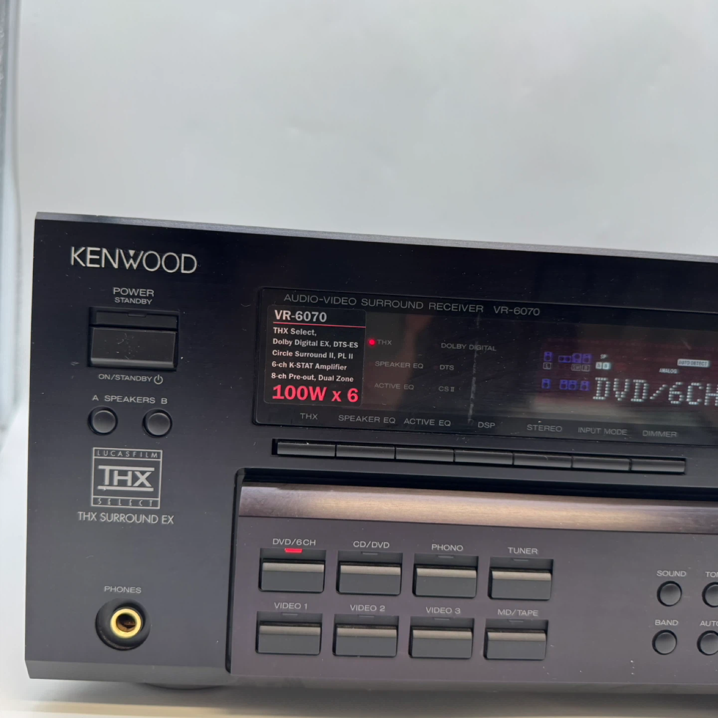 Kenwood VR-6070 audio/video surround receiver with  remote - photo 2