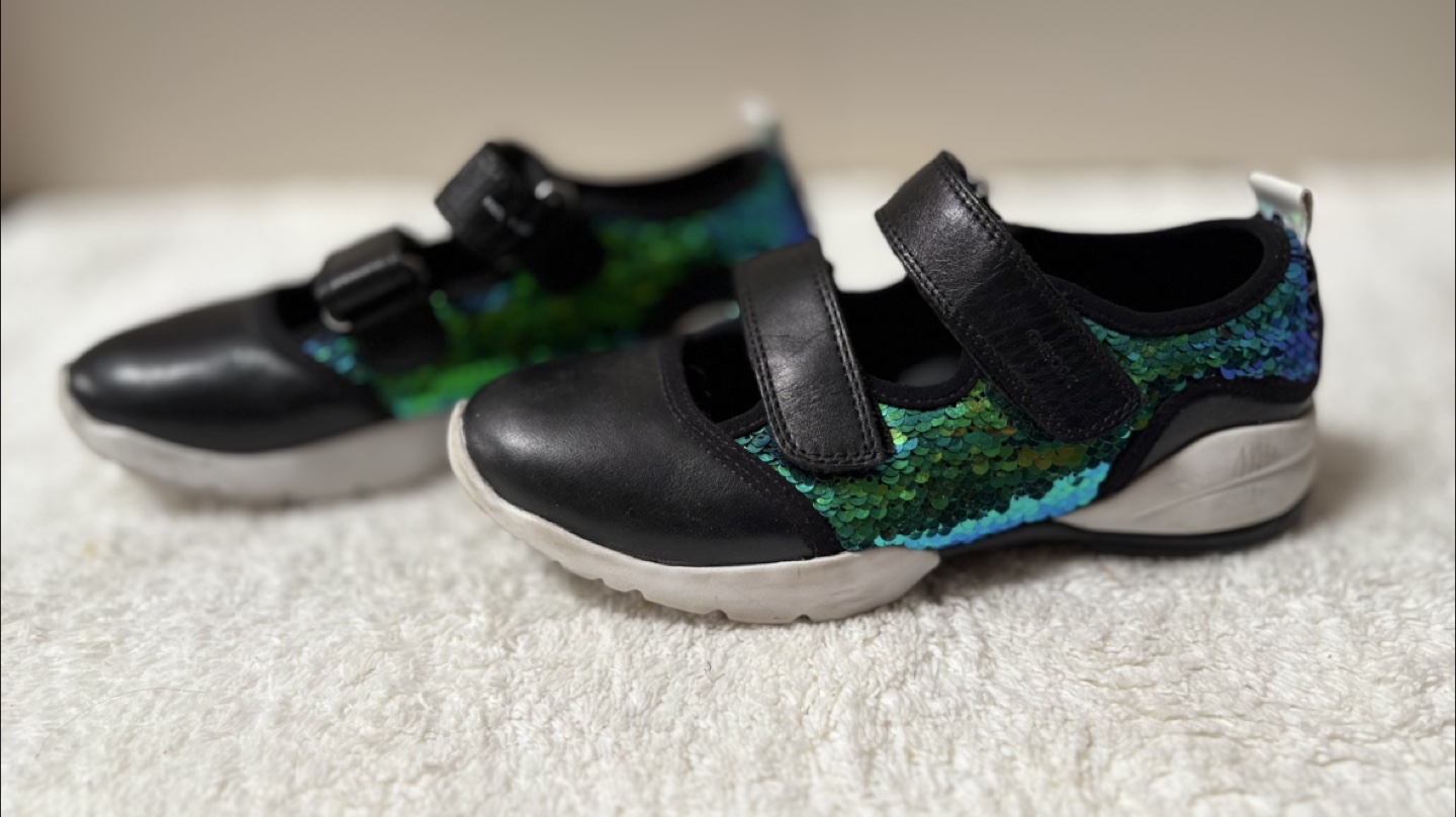 Geox Respira Black Sequin Mary Jane Shoes - photo 2