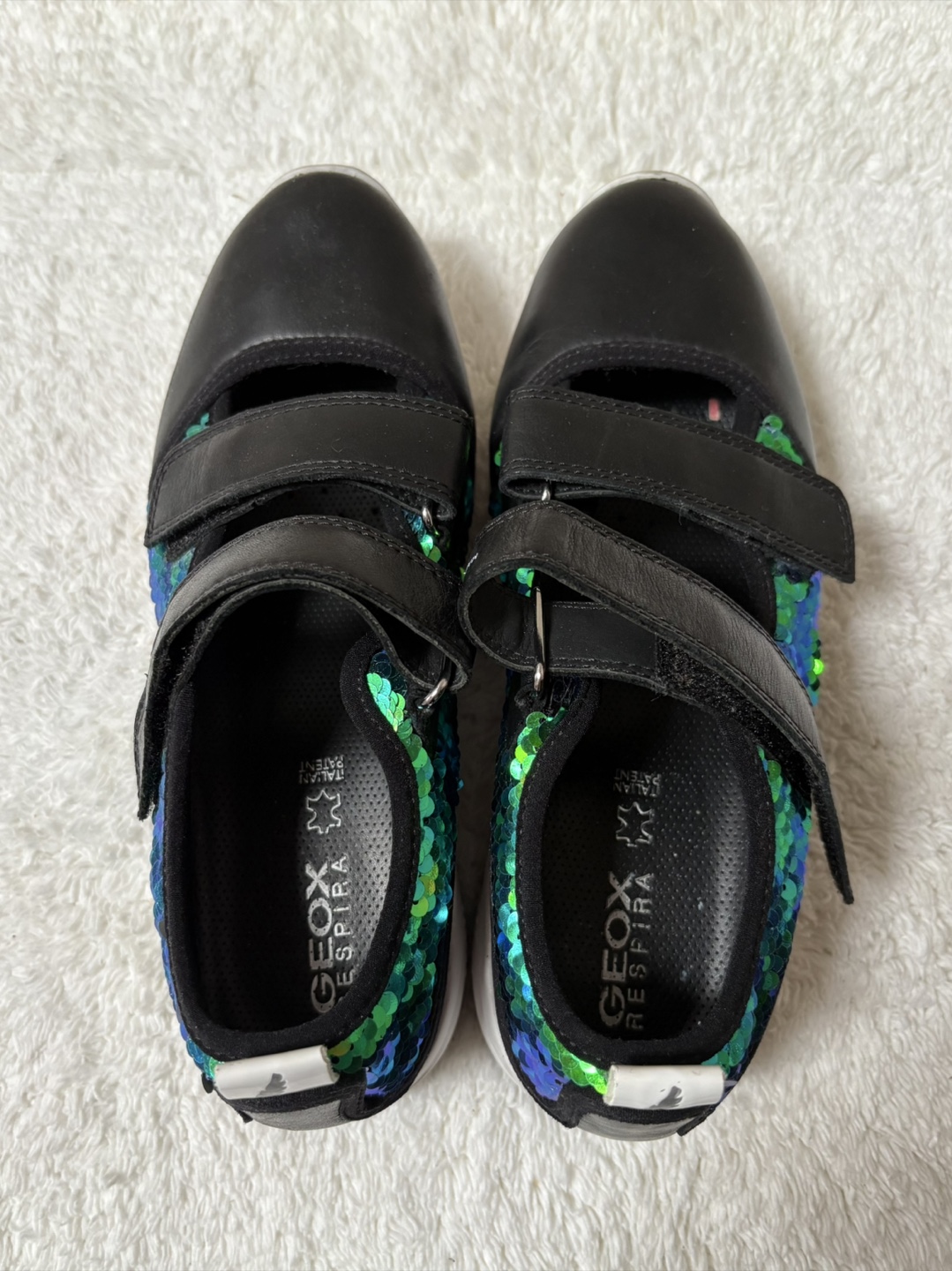 Geox Respira Black Sequin Mary Jane Shoes - photo 4