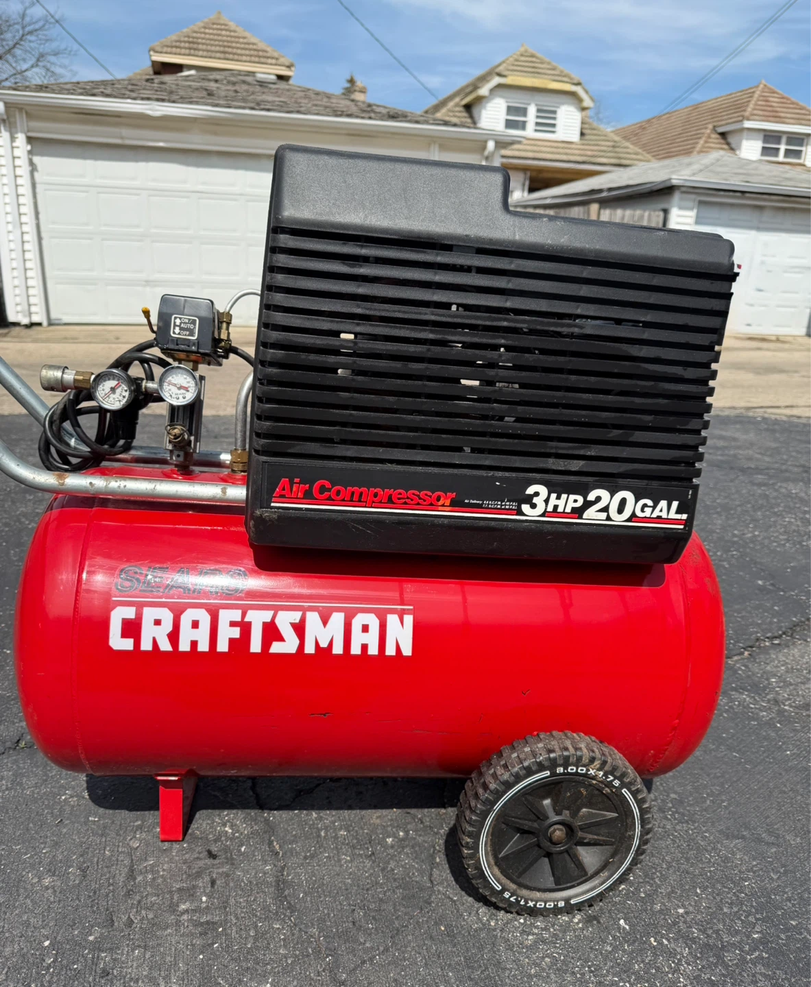 Craftsman 3 HP 20 Gallon Air Compressor $150.00 or best offer. - photo 3