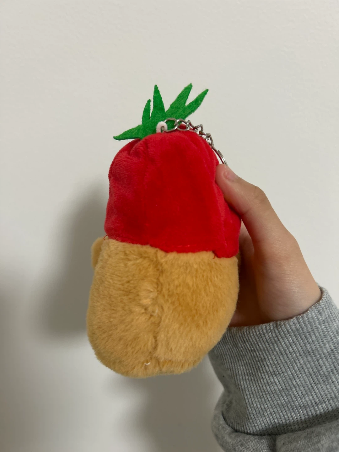 Capybara Keychain with Strawberry Hood - photo 2