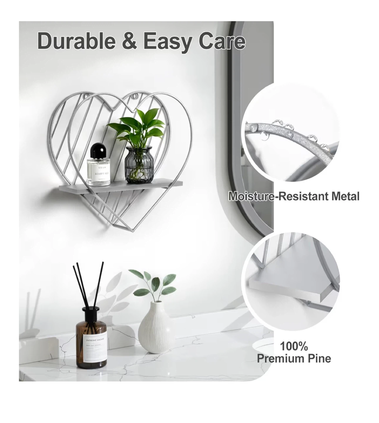 Heart Shaped Wall Shelf - photo 5