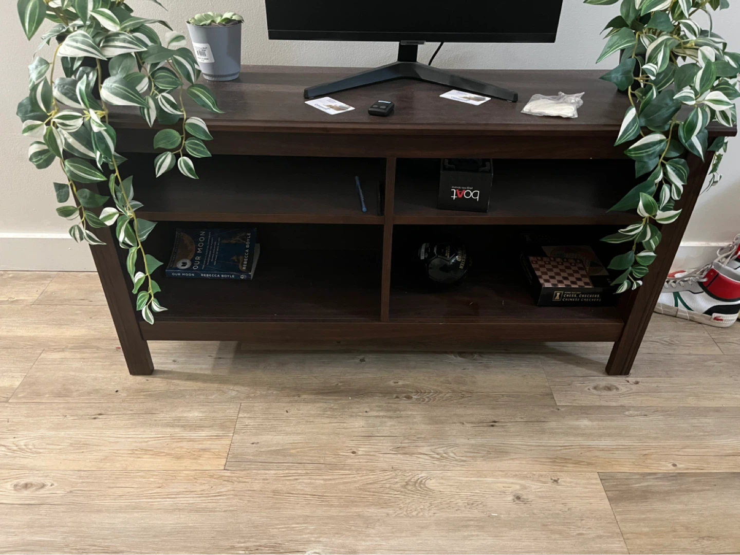 Dark Brown Media Console / TV Stand - photo 2