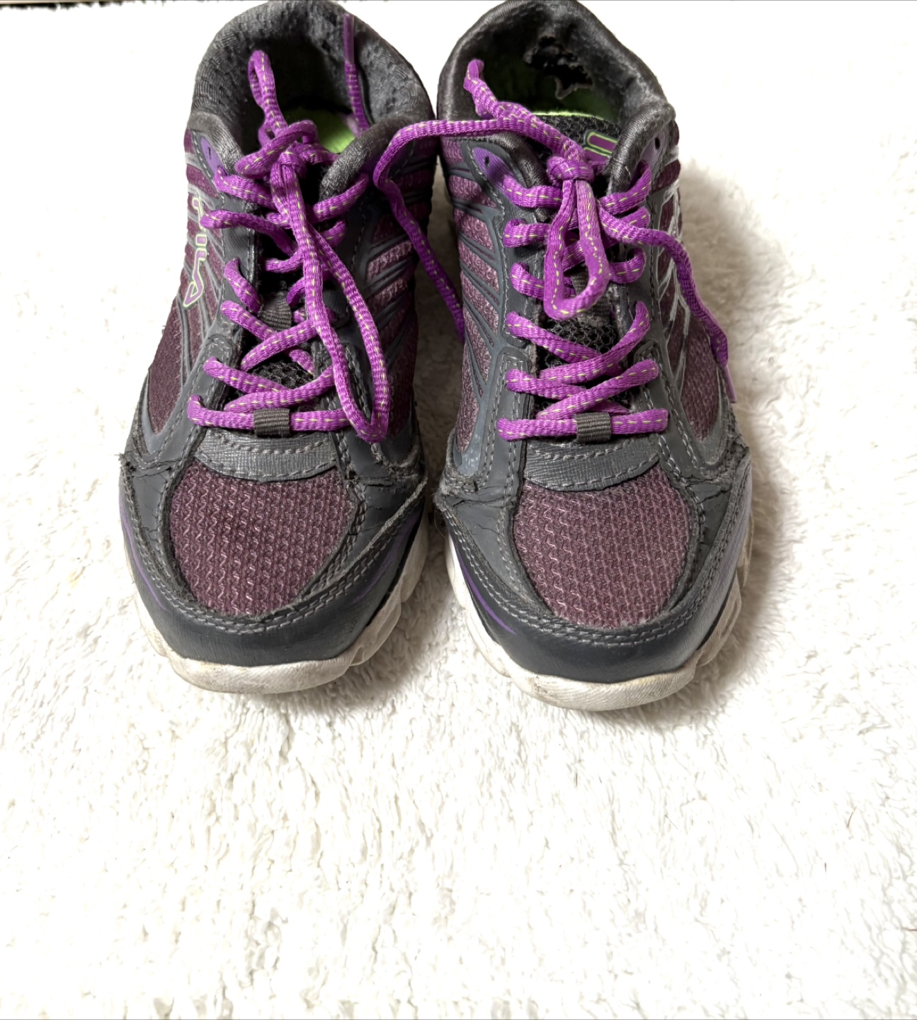 Fila Running Shoes Purple/Grey Size 6