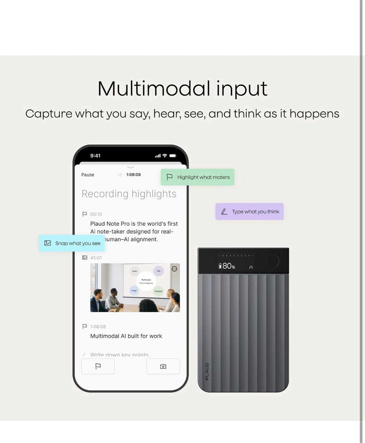 Plaud Note Pro AI Voice recorder