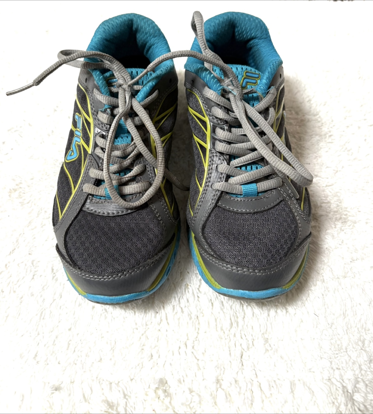 Fila Running Shoes - Gray/Blue/Lime