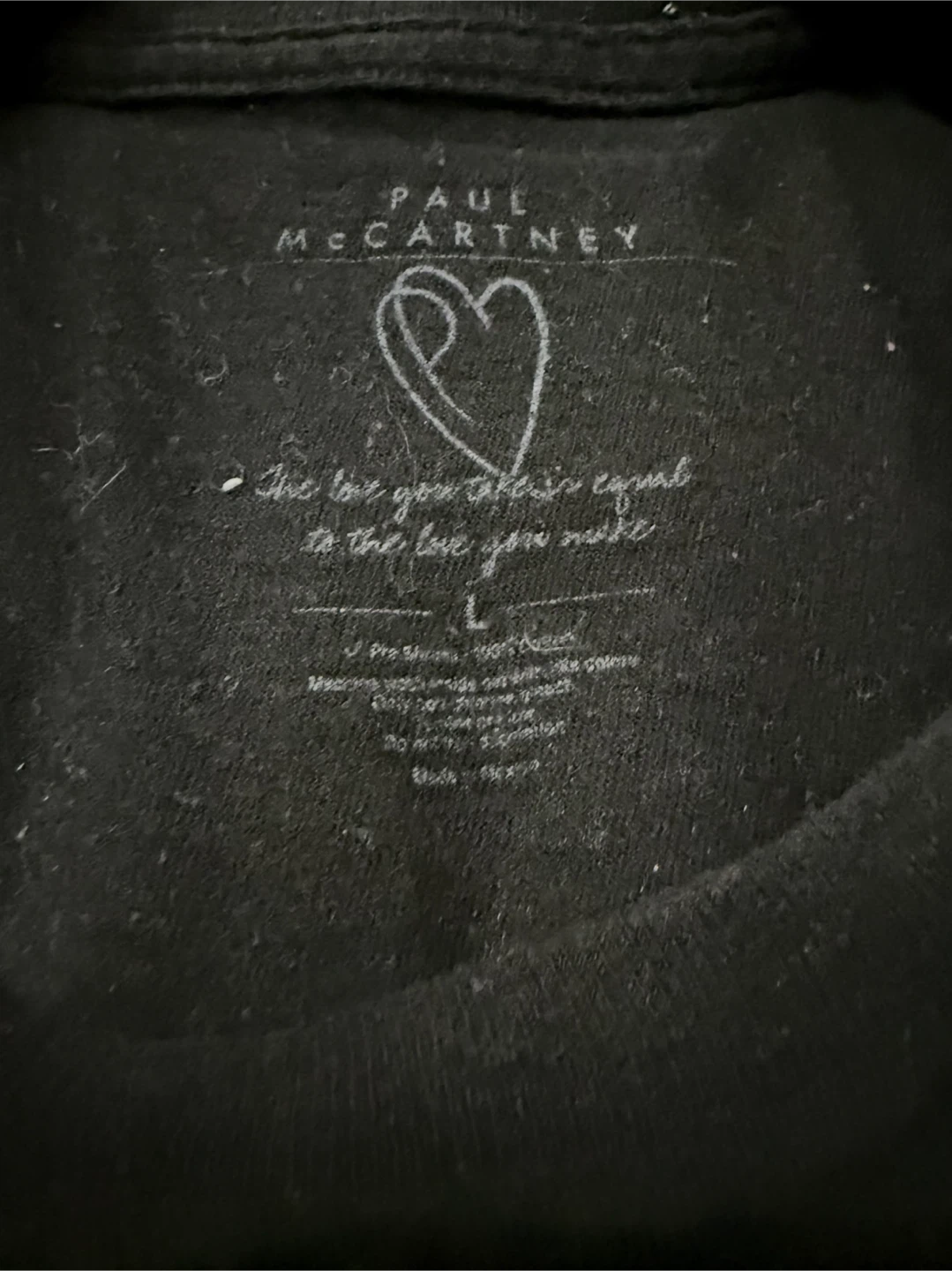 Paul McCartney Out There Tour T-Shirt Size L - photo 5