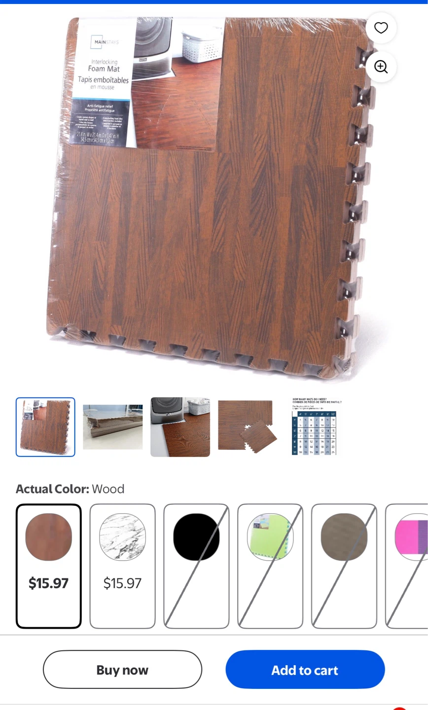 Mainstays Interlocking Foam Floor Mats - photo 2