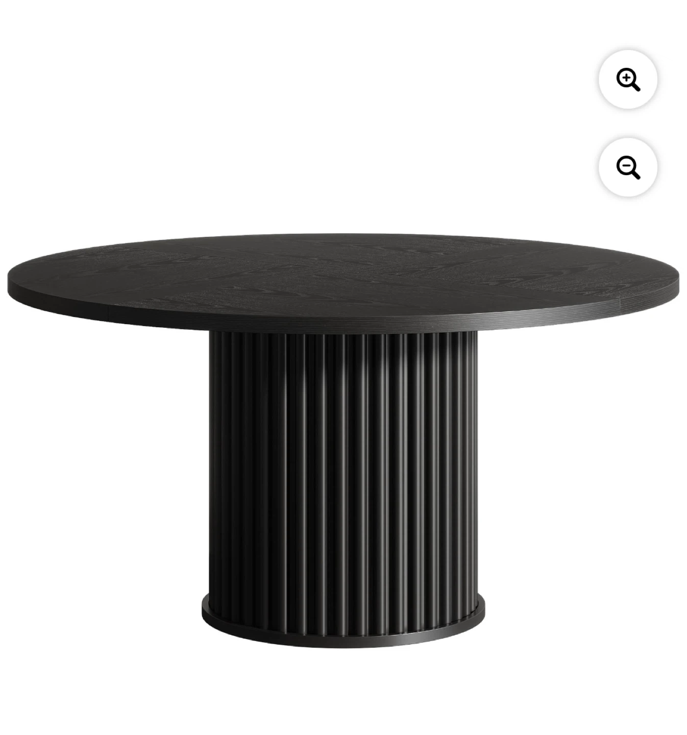 Black Round Dining Table - photo 2