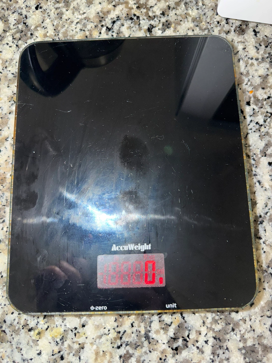 AccuWeight Digital Kitchen Scale - Black