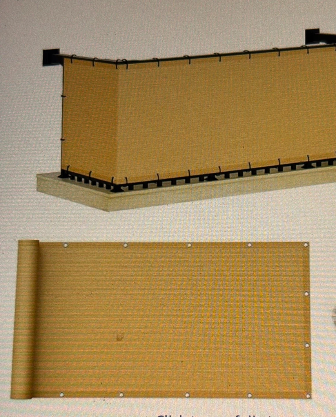 Balcony Privacy Screen Fence Windscreen Weather Cover