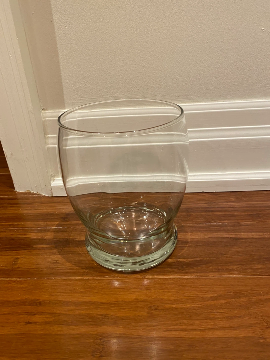 Clear Glass Vase 7”