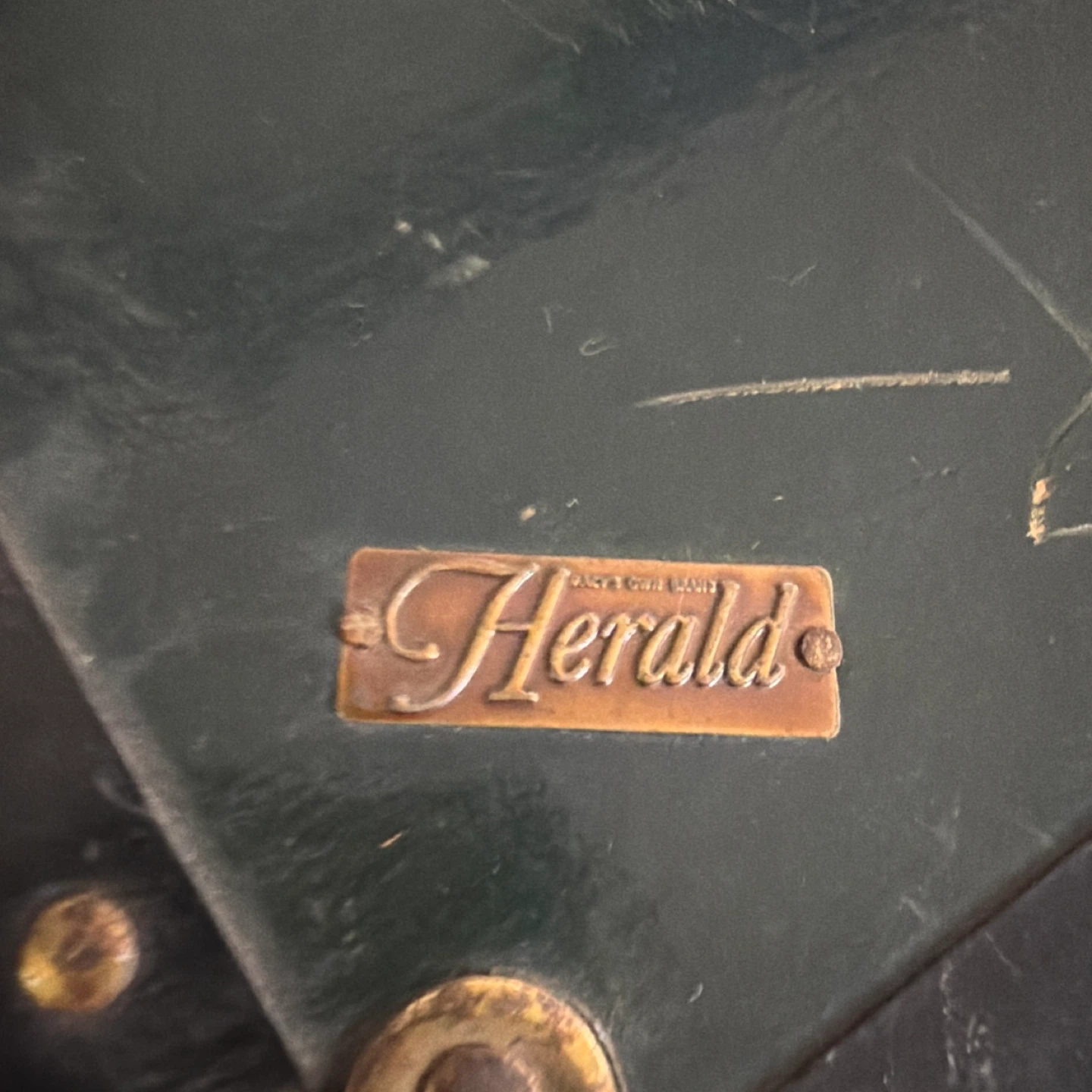 Vintage Herald Trunk with "F. WIKSTROM" Personalization - photo 2