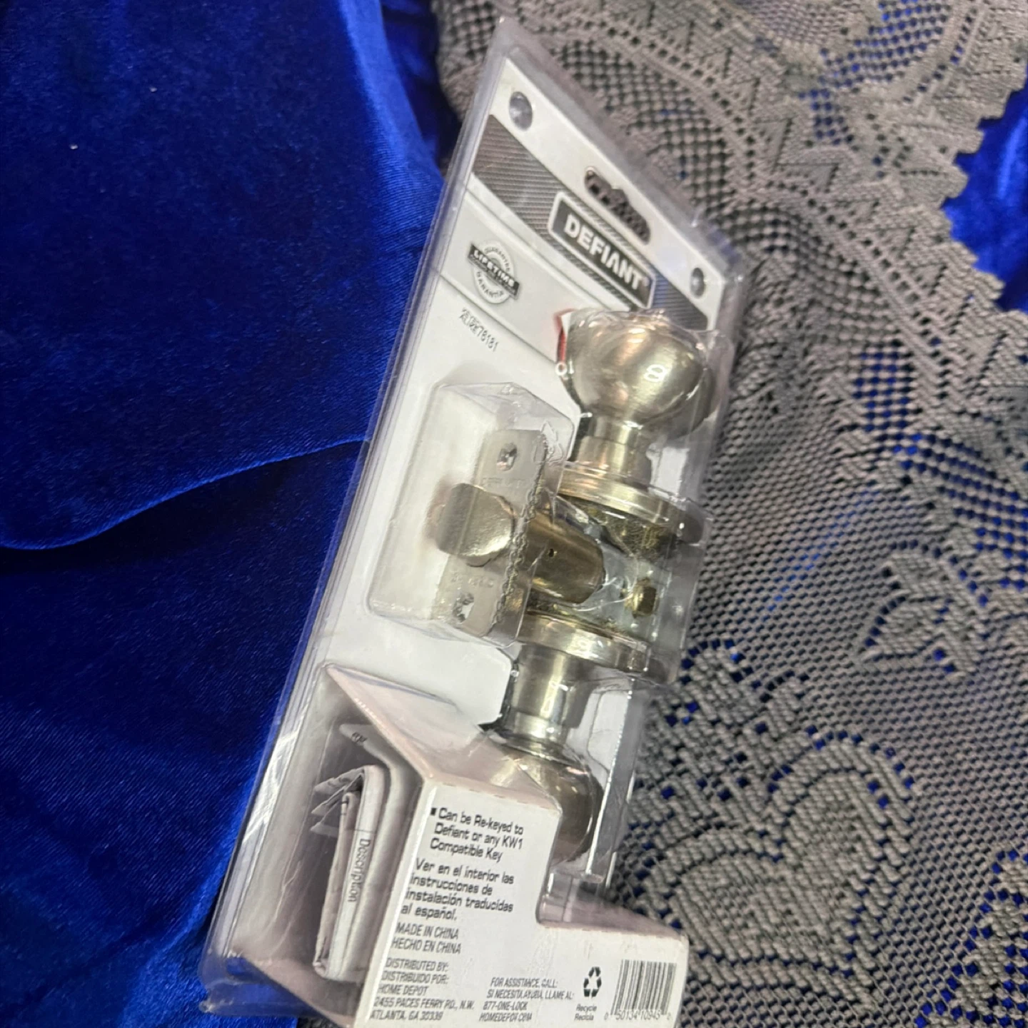Satin Nickel Hartford Door Knob with 4-Way Latch - photo 2