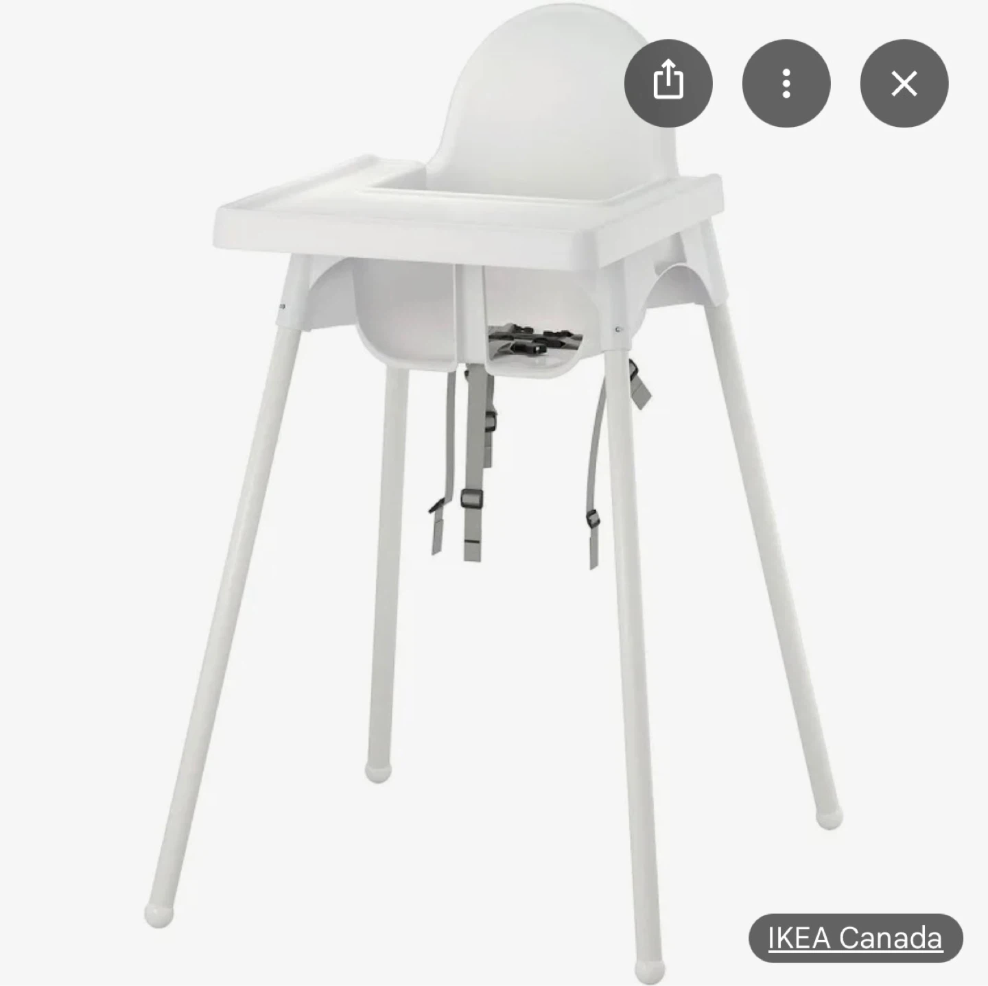 IKEA ANTILOP Highchair White