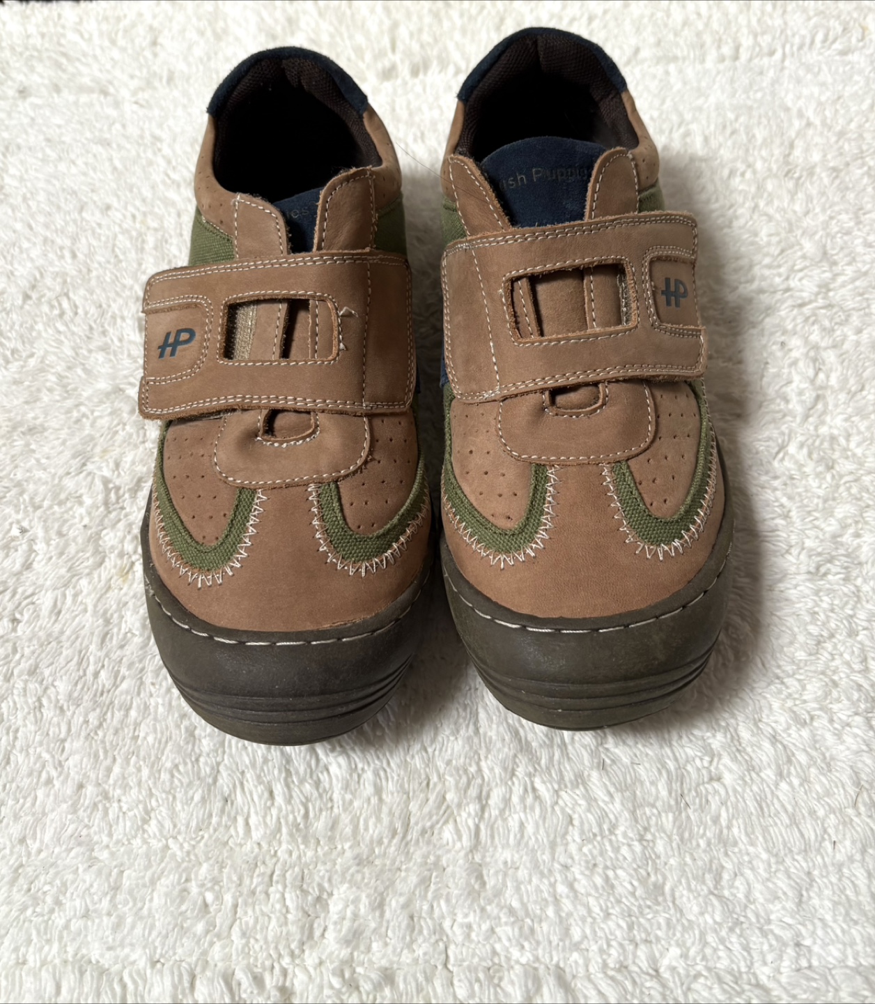 Hush Puppies Brown Green Shoes - US 3