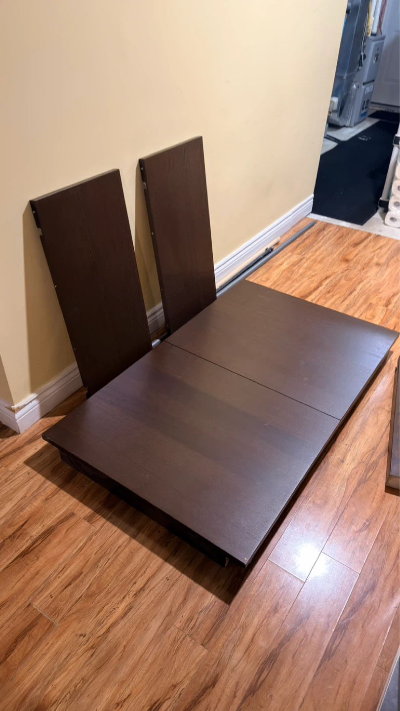 Dark Brown Extendable Dining Table