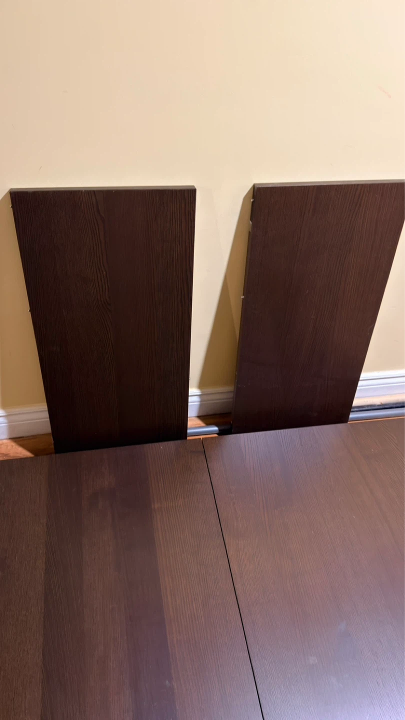 Dark Brown Extendable Dining Table - photo 4