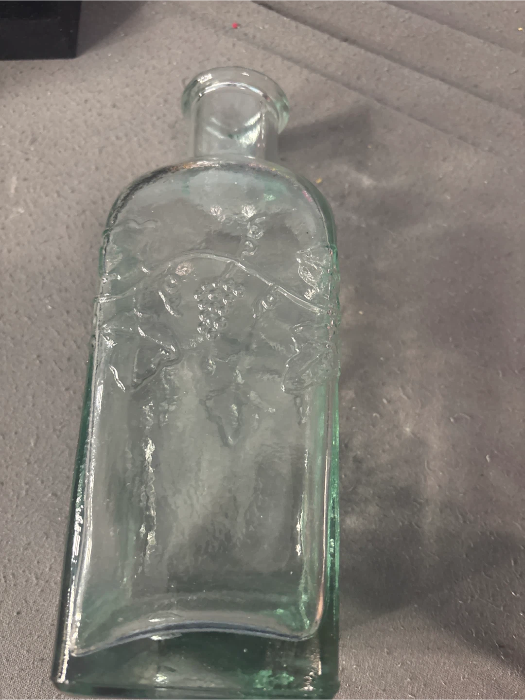Embossed Glass Bottle