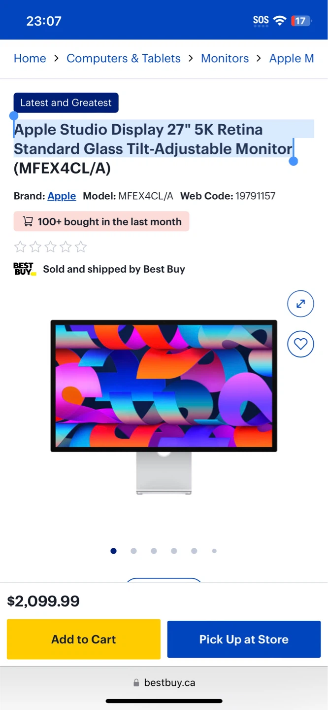 Apple Studio Display 27" 5K Retina Brand New SEALED