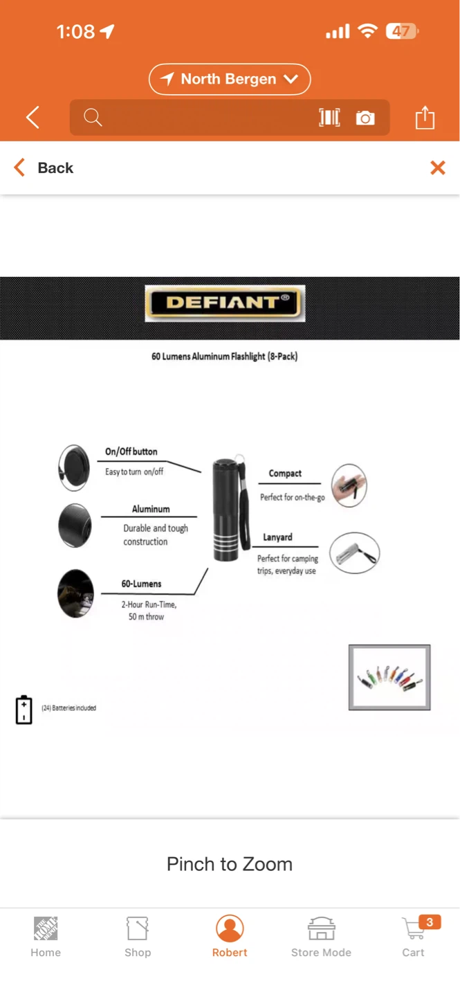 Defiant 8-Pack Aluminum Flashlights - photo 3