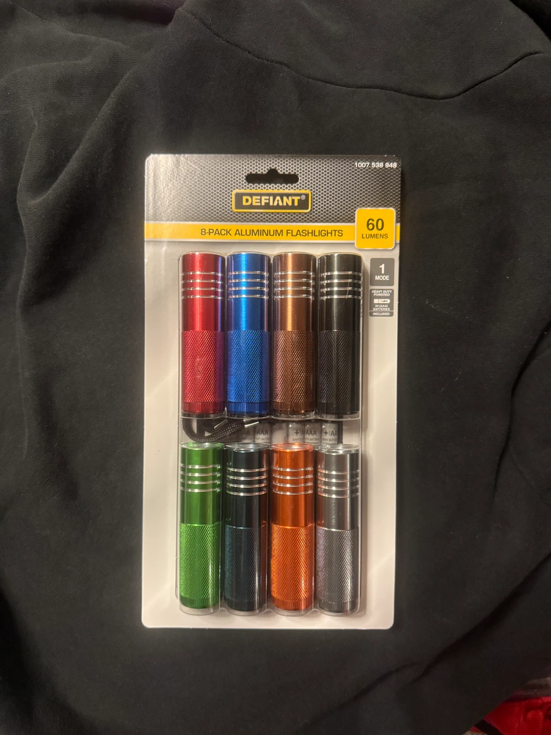 Defiant 8-Pack Aluminum Flashlights