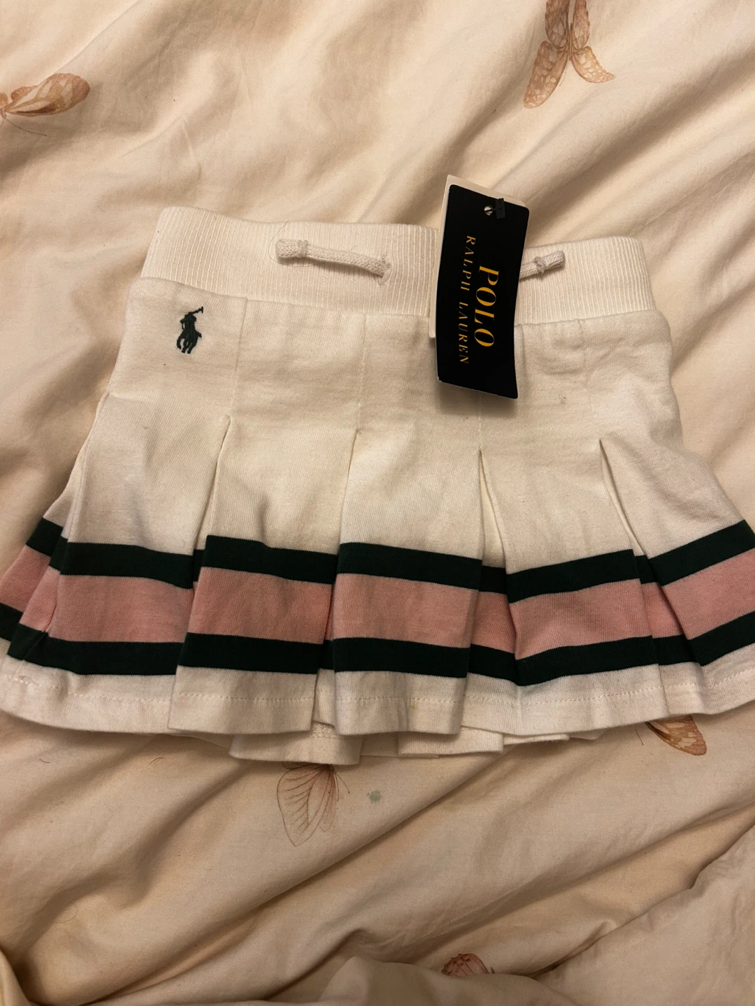 Polo Ralph Lauren Baby Girls skort White Pink Green Stripes - photo 2