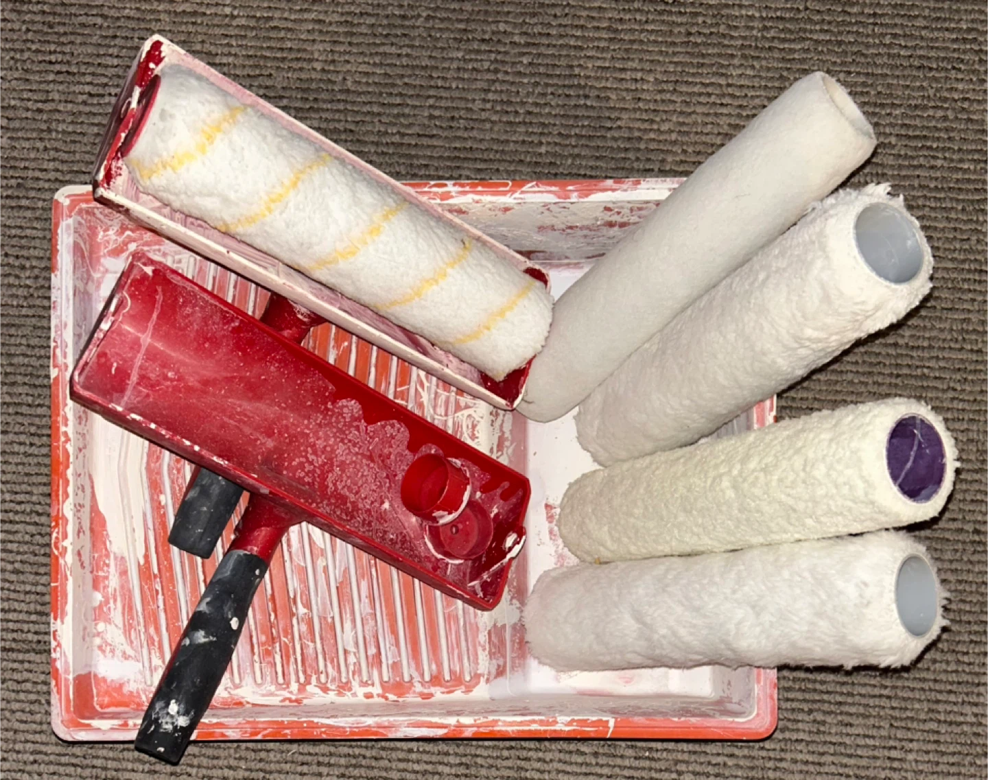 Paint Roller Set with Tray and Rollers